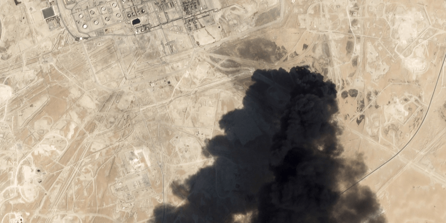 Атака на Саудовскую Аравию, пожар на Saudi Aramco