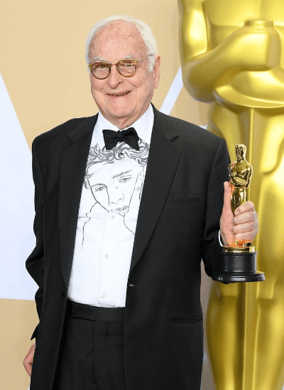 James Ivory with his Oscar
