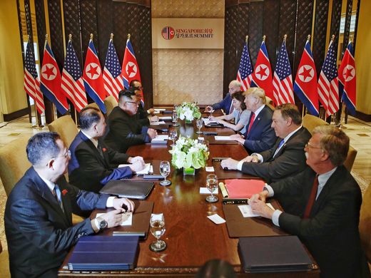 Donald Trump and Kim Jong-Un's meeting