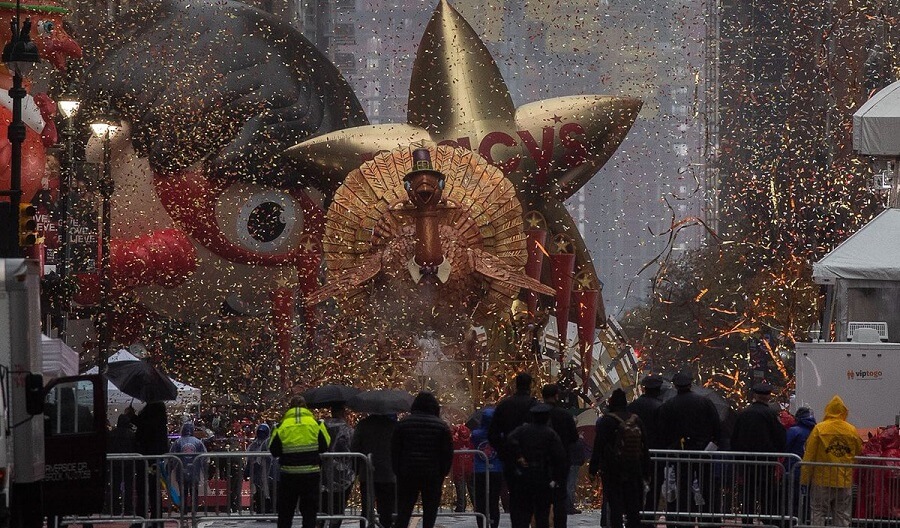 День благодарения в США 2020. Парад в Нью-Йорке