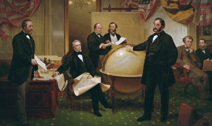 Подписание договора о покупке Аляски 30 марта 1867 года