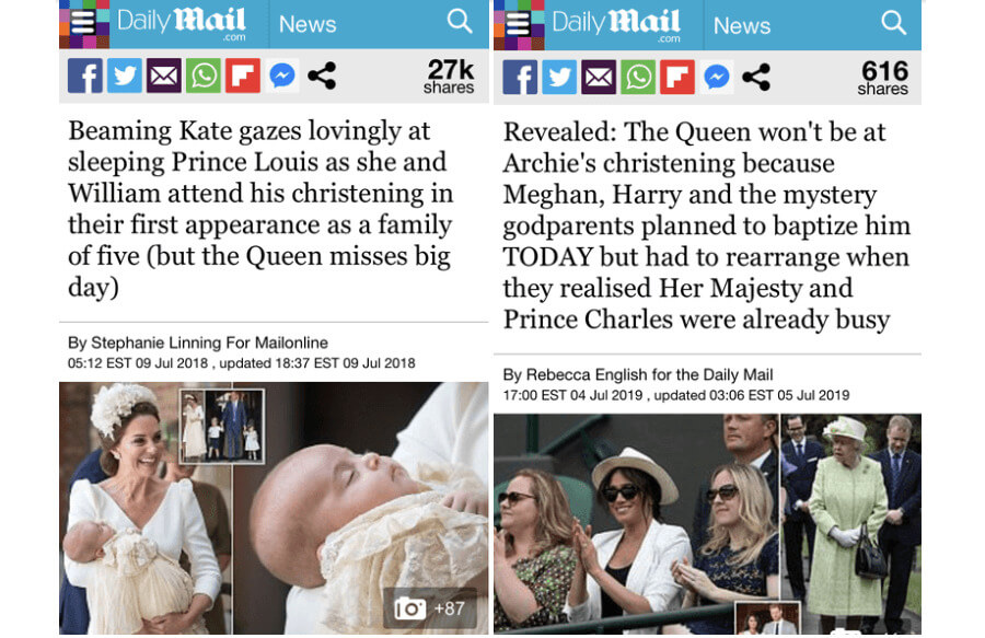 Меган и Кейт. Сравнения прессы