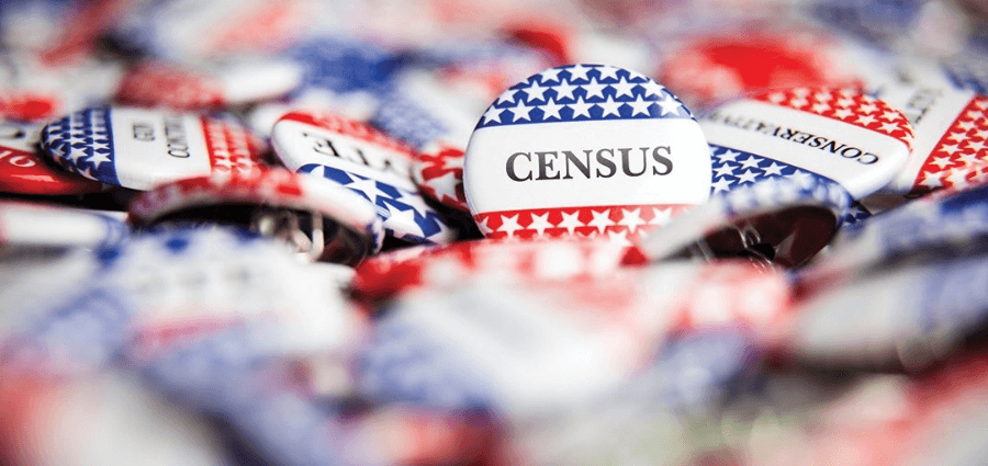 Перепись населения в США. Значки Census