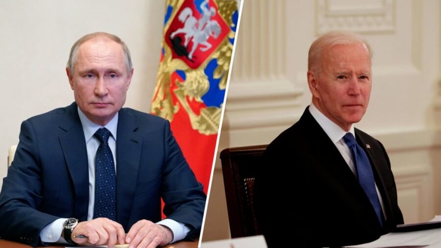 Путин и Байден. Встреча 16 июня 2021 года