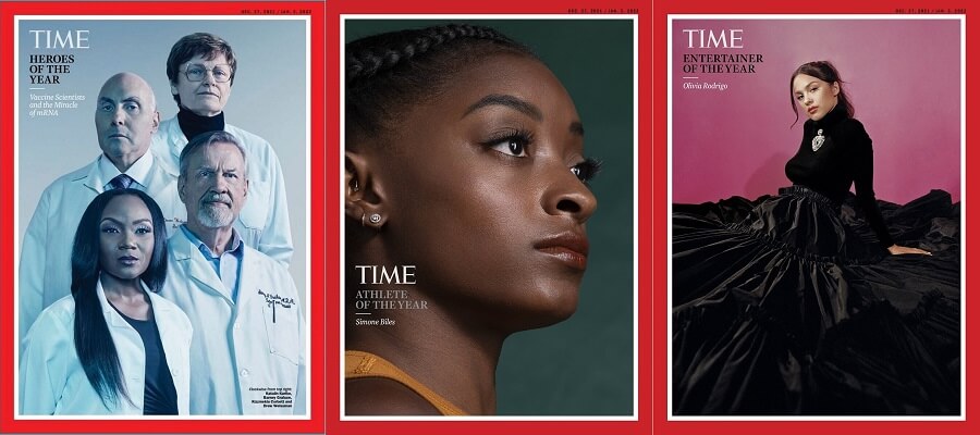 Обложки журнала Time 2021